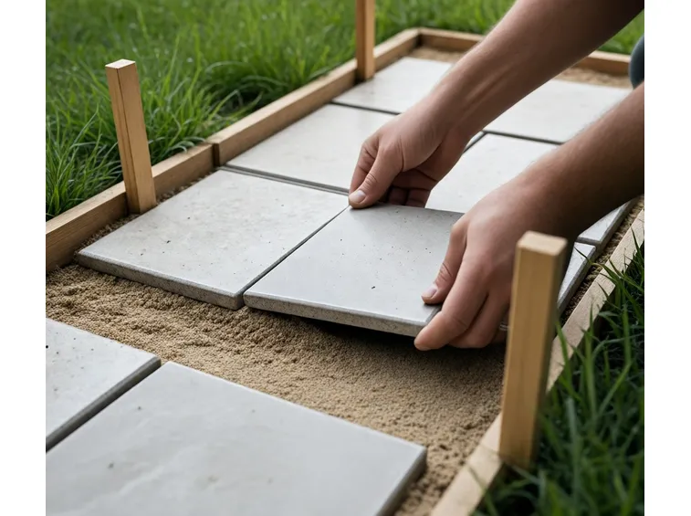 installare piastrelle in giardino