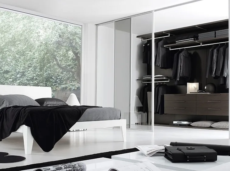 cabina armadio cartongesso con porte a vetro