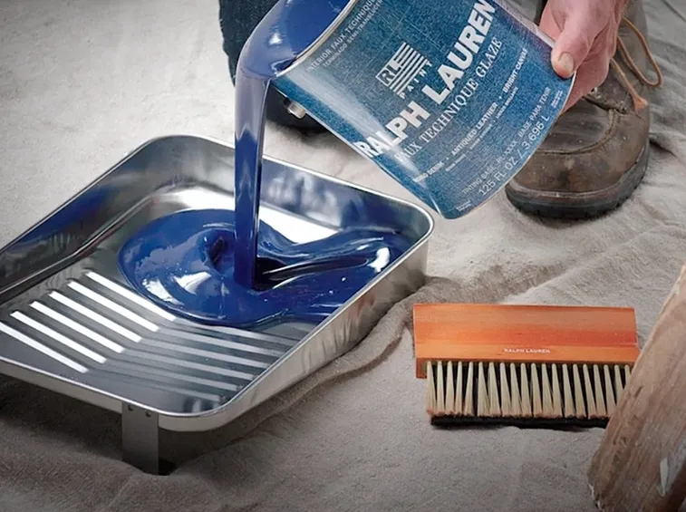 pittura per effetto denim