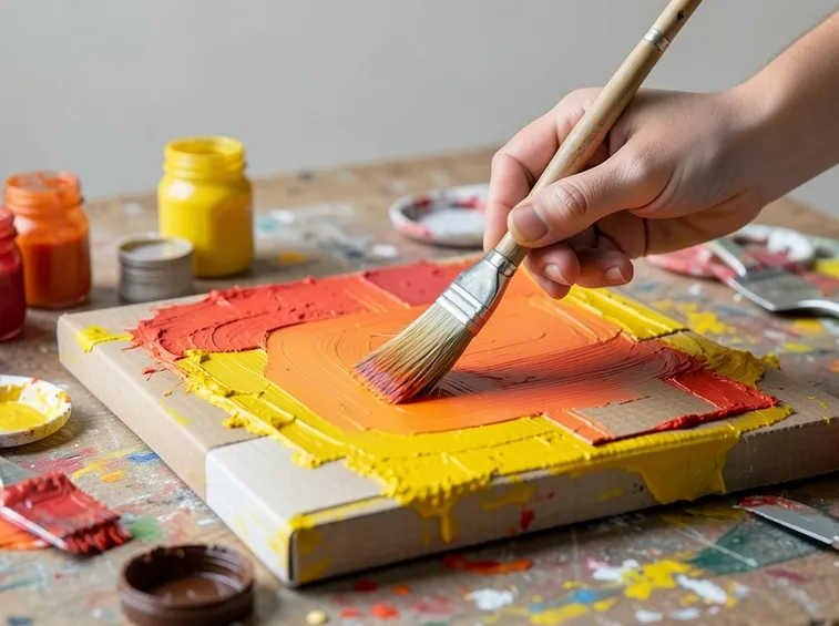 pitturare su tela