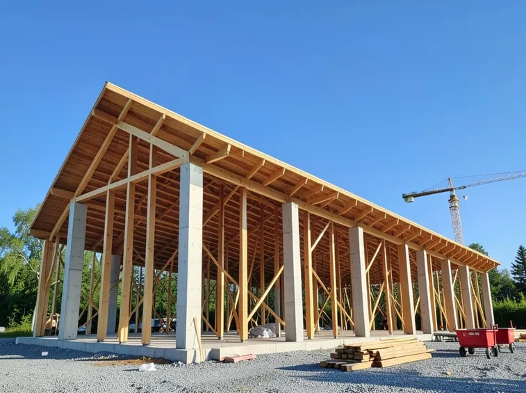 Fabbricato in legno lamellare