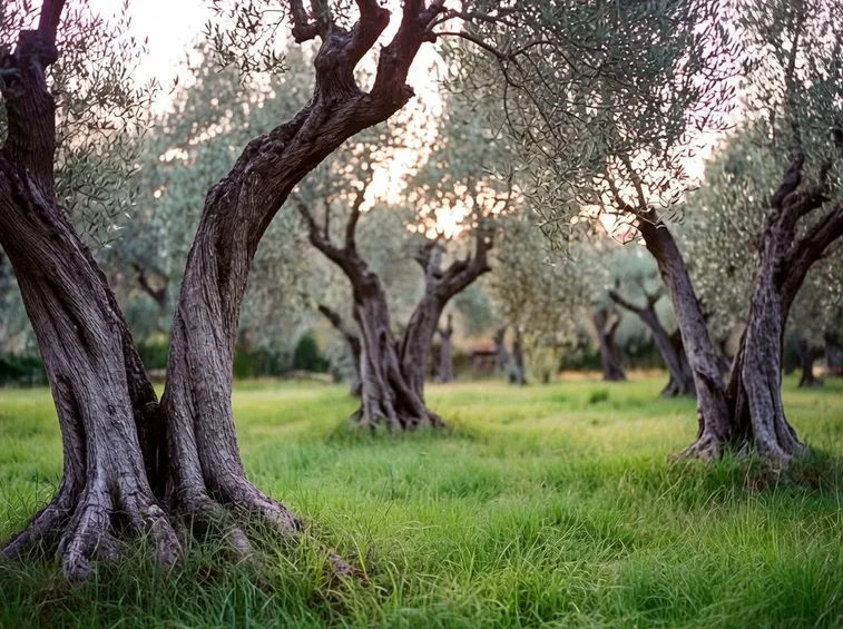 Alcuni alberi di ulivo
