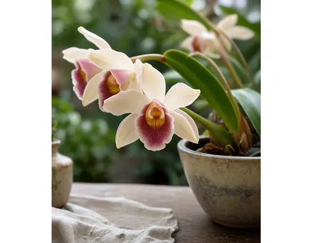 Orchidee Cymbidium bianche e rosa
