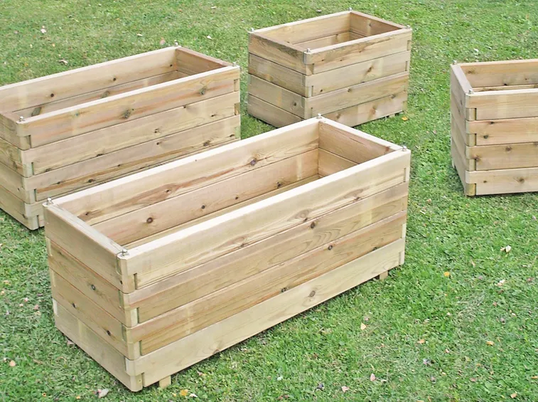 fioriera in legno