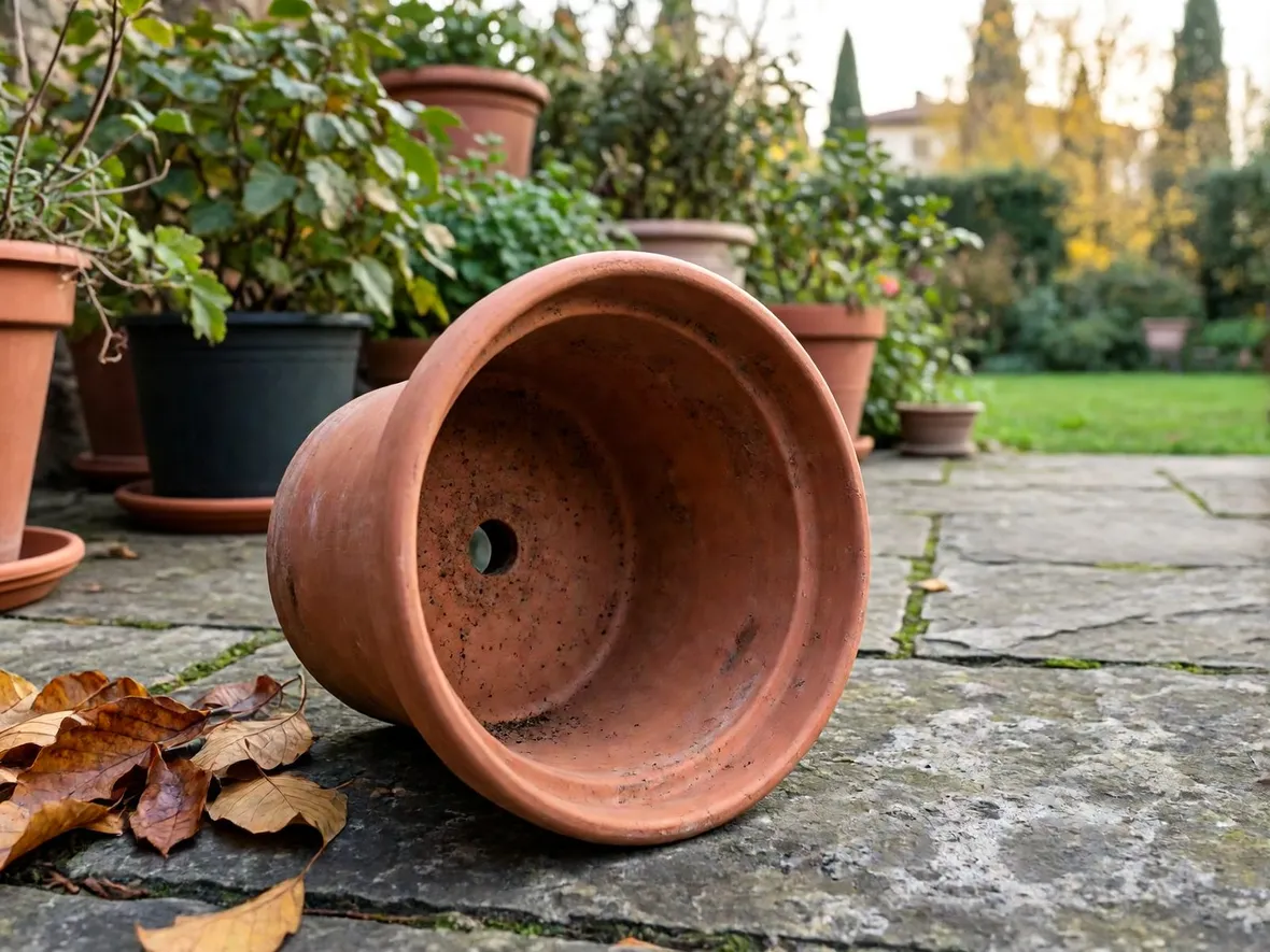 Perché il gelo crepa la terracotta: porosità e acqua che si espande