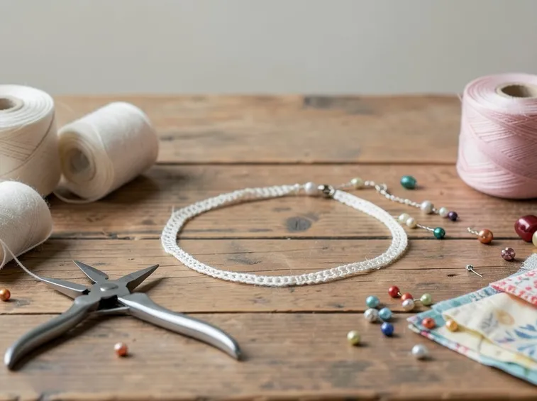 collana di stoffa fai da te
