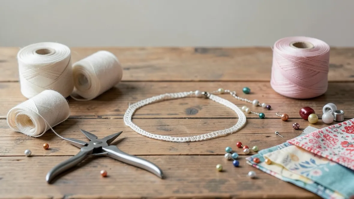 collana di stoffa fai da te