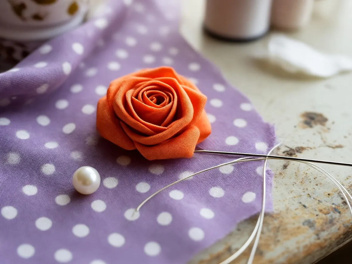 Come fare rose di stoffa