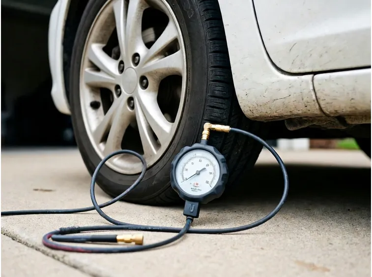 Regolare la pressione gomme auto tutorial