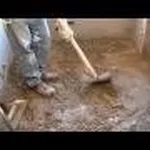 Pavimento in cemento posa,livellamento