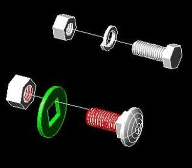 inserire un blocco di viti dwg in autocad