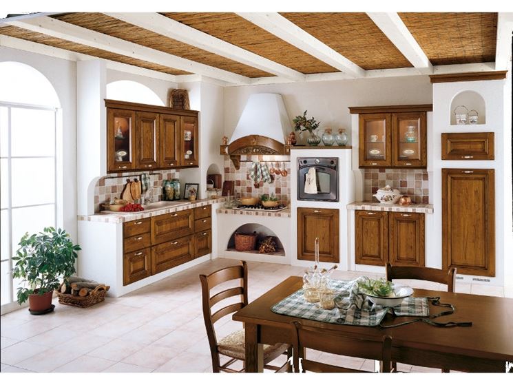 Cappe per cucine in muratura componenti cucina la cucina in muratura Cucine in cartongesso foto