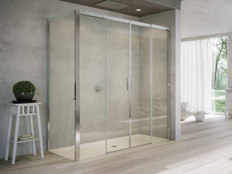 Box doccia cristallo bagno la doccia in cristallo Rinnovare box doccia