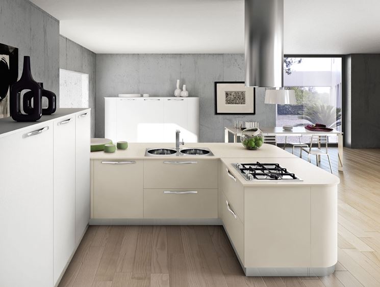 cucina con curve