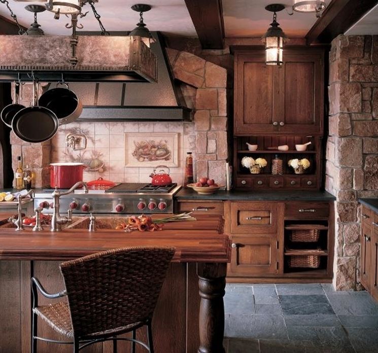 Cucine in muratura rustiche cucina Cucine rustiche in muratura e legno