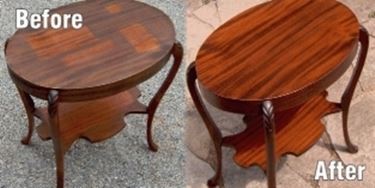 restauro tavolino in legno