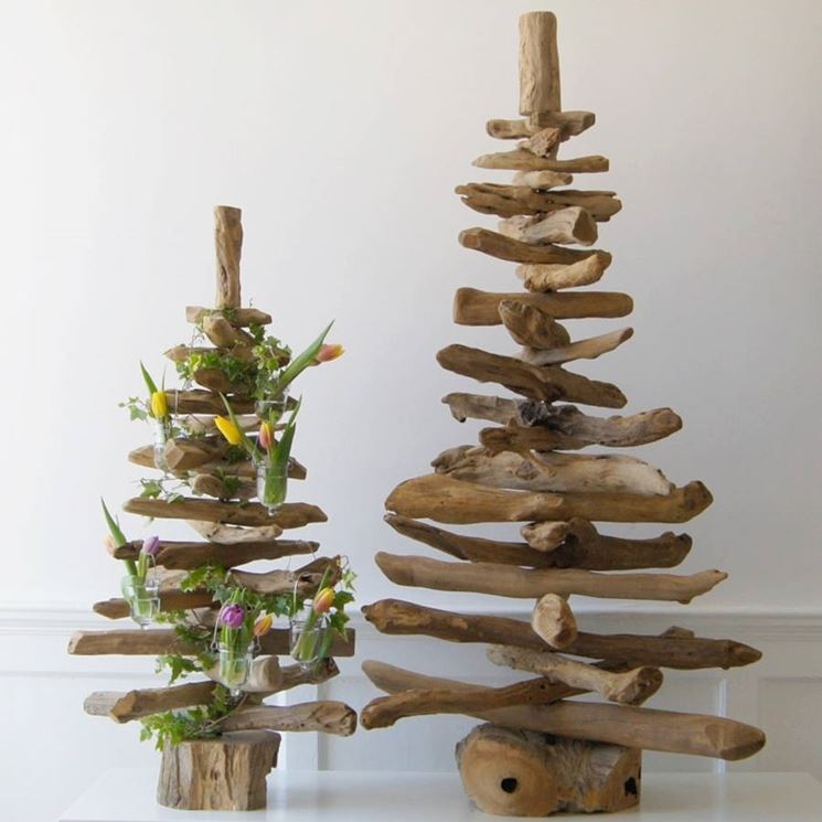 Albero Di Natale In Legno Shabby.Albero Di Natale Minimalista Oggetti Di Casa Realizzare Albero Di Natale Alternativo