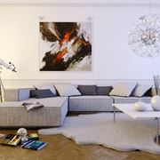 quadro in living moderno