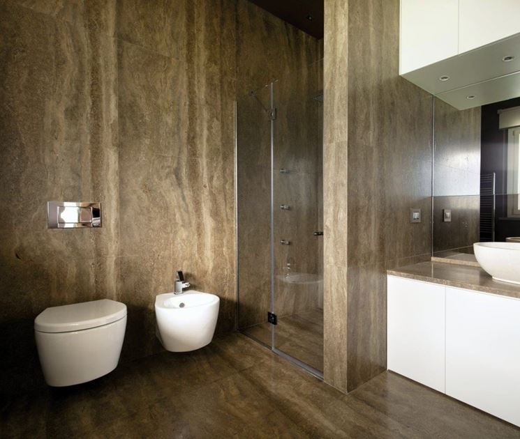 rivestimento per bagno in marmo