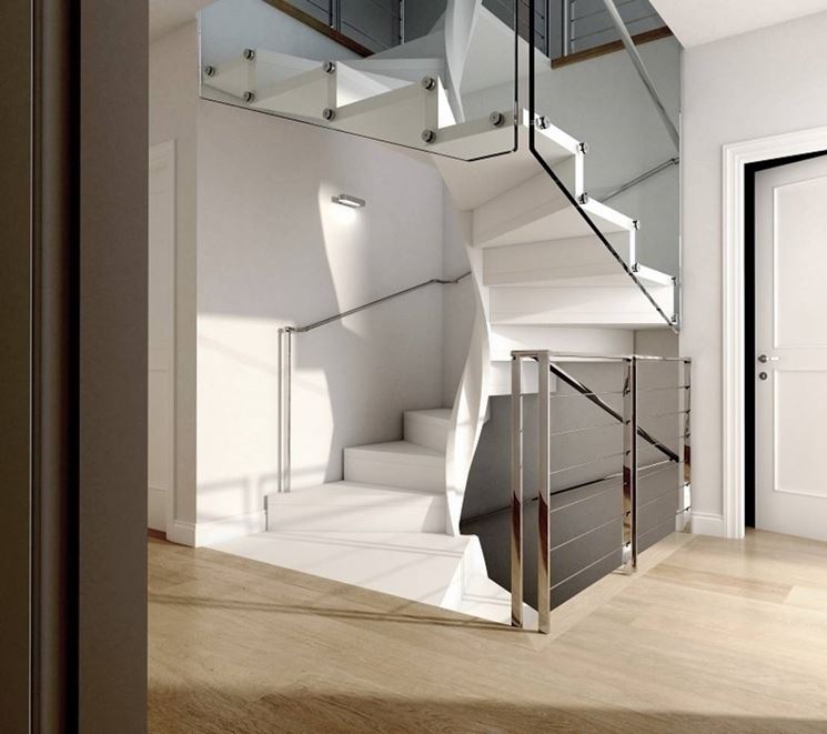 Scala a chiocciola: come illuminarla scale illuminazione scala a ... Scala interna a chiocciola