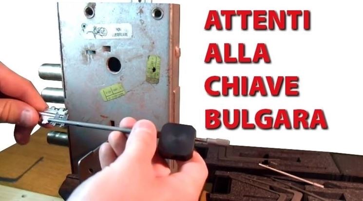 Chiave bulgara serrature caratteristiche della chiave bulgara Come aprire una serratura a cilindro