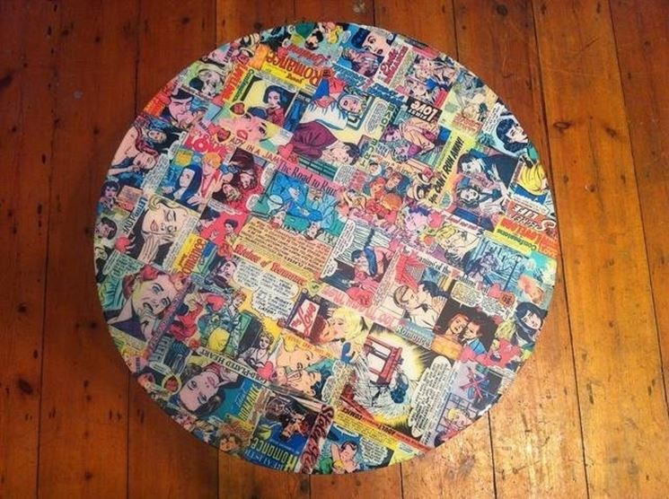 TAVOLO DECOUPAGE, Ristrutturazione di vecchi mobili con carta decoupage -  idee creative 