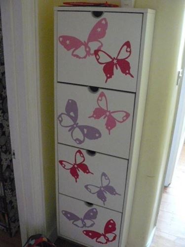 decoupage su scarpiera