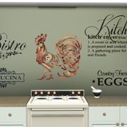 Decoupage stencil cucina