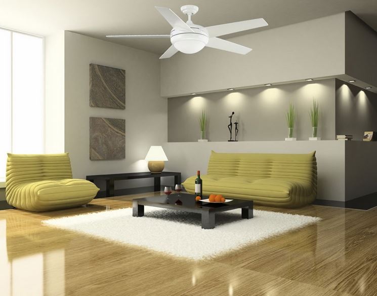 ventilatore da soffitto con luce