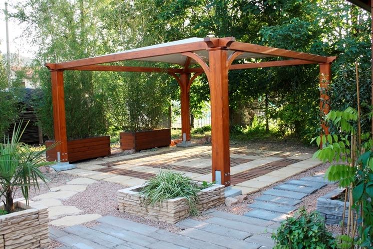 gazebo in legno