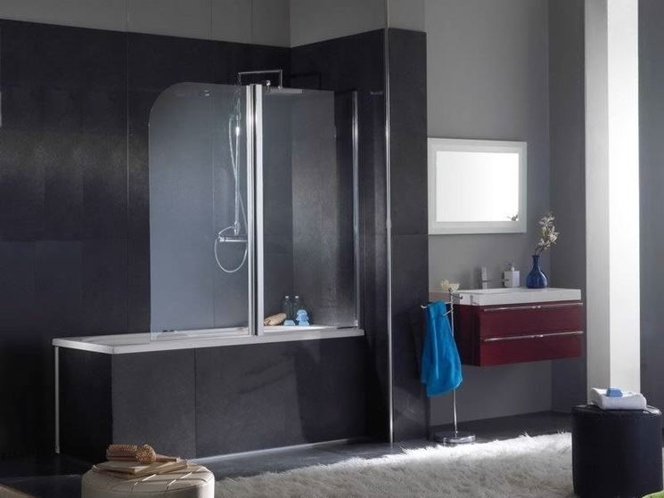 Vetro vasca da bagno vetro Costruire una vasca da bagno