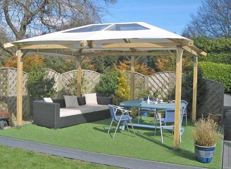 Gazebo fai da te arredamento giardino come realizzare gazebo ... Come costruire un gazebo in legno rettangolare