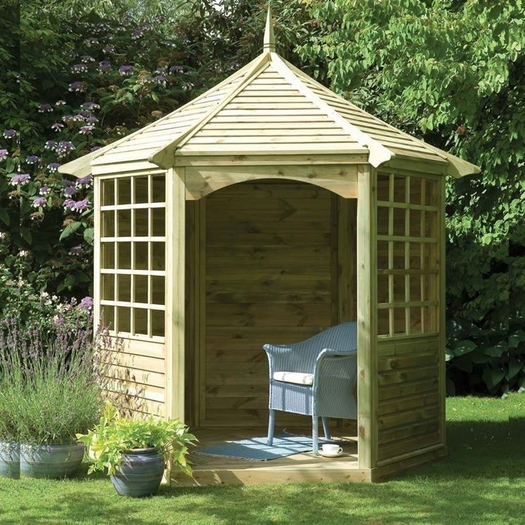 gazebo in legno