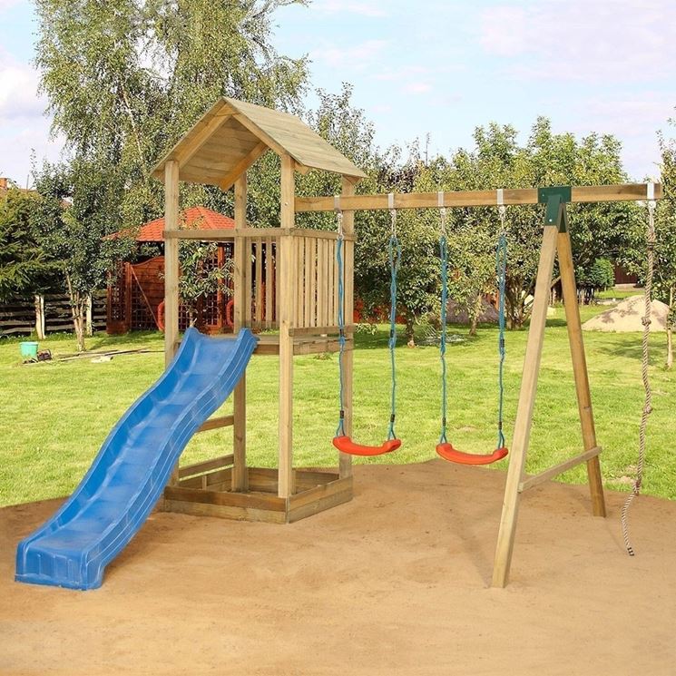 Giochi da esterno arredamento giardino Giochi esterno bambini legno