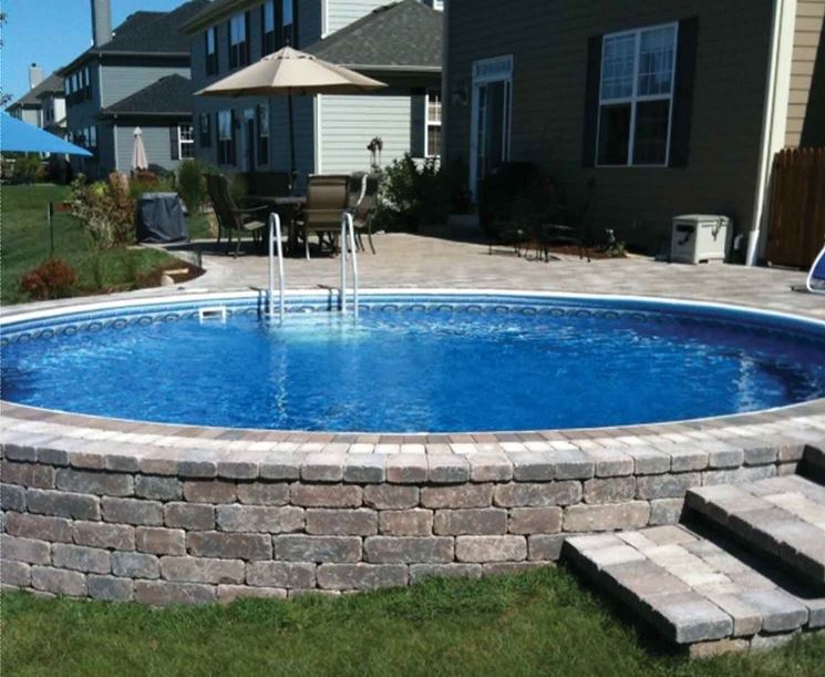 Piscine fuori terra arredamento giardino Creativo pavimento Piscina