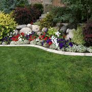 Bordature da giardino effetto mattone colore: grigio 4 pezzi bordo da giardino in plastica bordo per aiuole di fiori di piante da giardino 