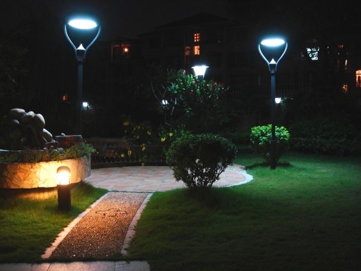 Originali luci da esterno illuminazione giardino illuminazione ... Lampade solari per esterno