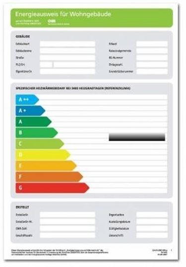 attestato di certificazione energetica