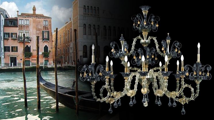 lampadario di murano