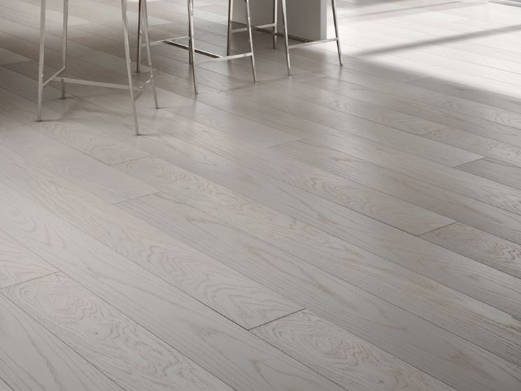 parquet rovere sbiancato multistrato