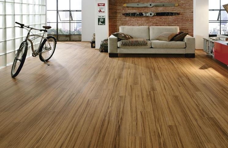 pavimento in laminato moderno