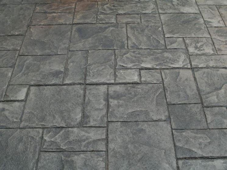 Posa pavimento stampato pavimentazioni Pavimenti in cemento stampato per esterni