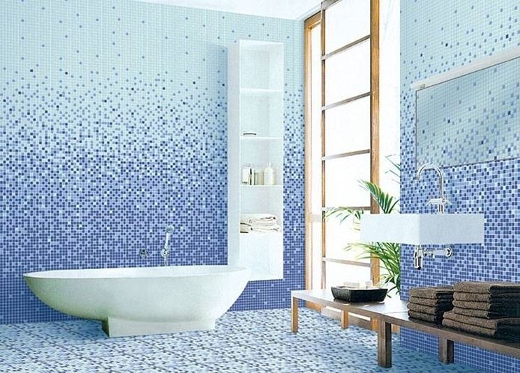 Rivestimenti bagno in mosaico<p />