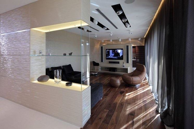 Emejing pareti divisorie per cucina soggiorno gallery house design ... Muretti divisori per interni