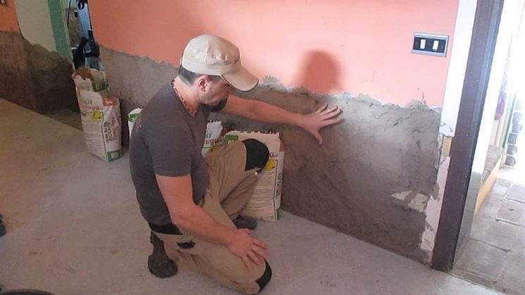 Intonaco deumidificante per pareti umide pareti intonaco antiumidità Cartongesso per pareti umide