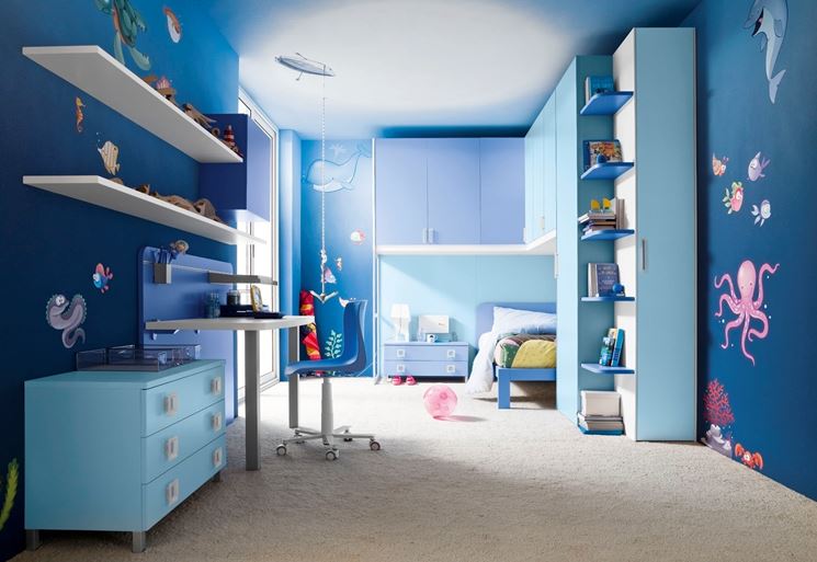 Rivestimenti e colori per i bambini pareti quali rivestimenti e ... Colori per camera bambini