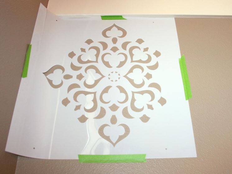 Stencil decorazione muri