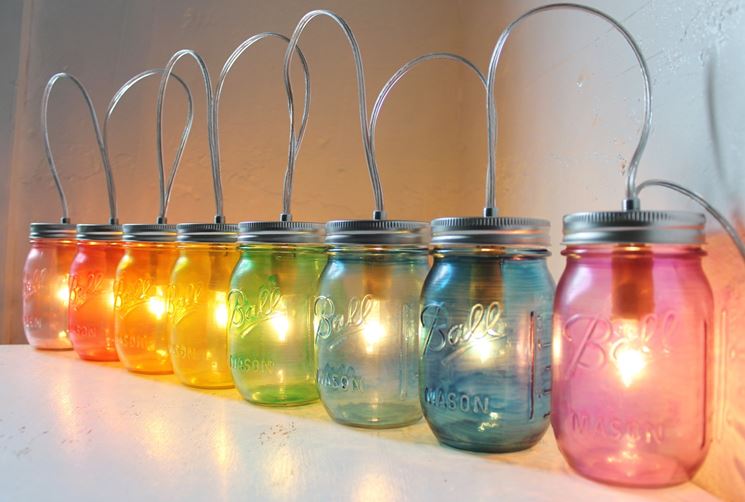Lanterne in vetro colorate